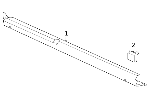 Exterior Trim - Pillars for 2008 Cadillac SRX #0
