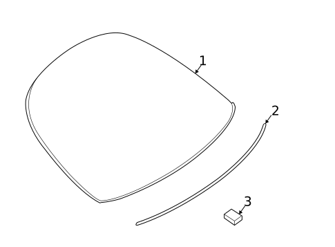 Glass & Hardware - Back for 2012 Mercedes-Benz CL 600 #0