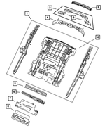 55360781AX - Body Sheet Metal Except Doors: Rear Floor Pan for Mopar Image