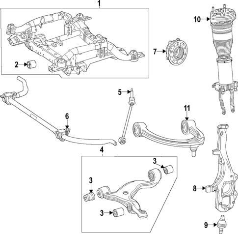 Front Suspension for 2021 Mercedes-Benz GLE 53 AMG&reg; SUV #2