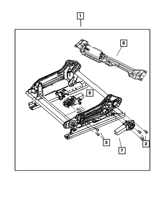 68046504AA - Interior Trim: Power Seat Motor Kit for Mopar Image