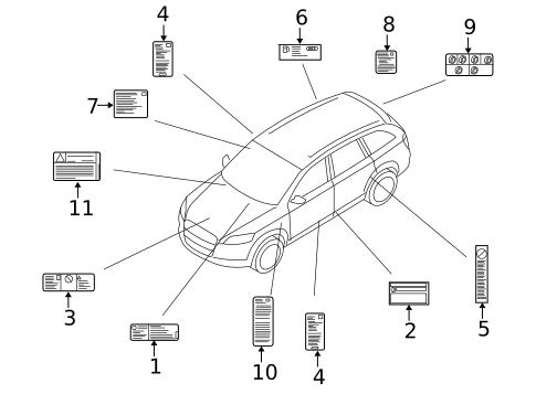 Labels for 2004 Audi A8 Quattro #0