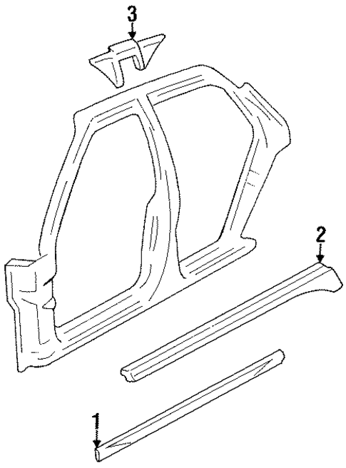 Exterior Moldings for 1996 Pontiac Bonneville #0