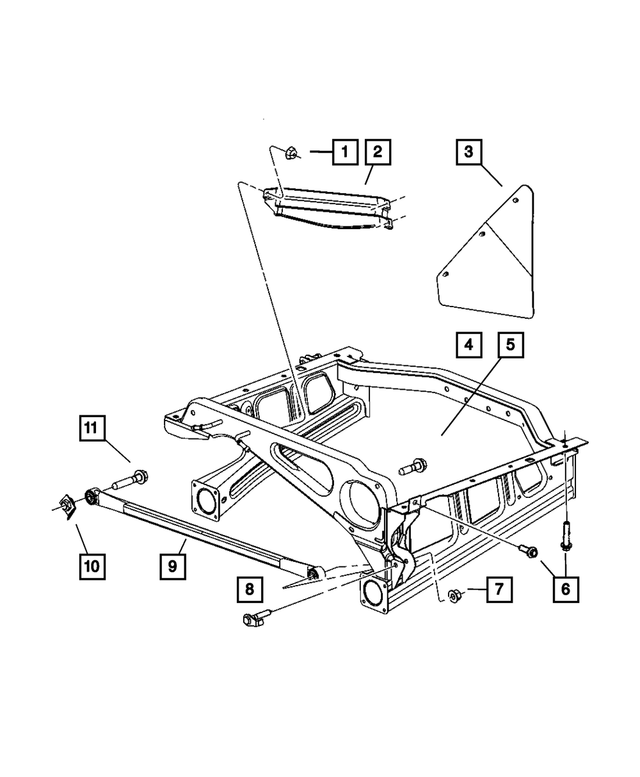 52124516AB - Rear Suspension: Spare Tire Shield, Secondary for Mopar Image