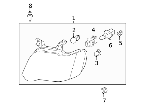 Bulbs - Chassis for 2008 Ford Explorer #0