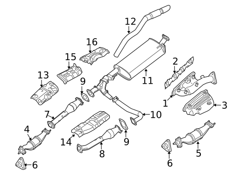 Exhaust Manifold for 2010 Nissan Xterra #0