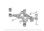 1663330500 - Rear Axle: Bearing Element, Elastom for Mercedes-Benz Image