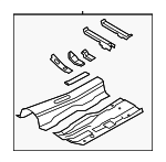 41127350751 - Body: Front Floor Pan for BMW: 740Ld xDrive, 740Li, 740Li xDrive, 750Li, 750Li xDrive, 760Li, ActiveHybrid 7 Image