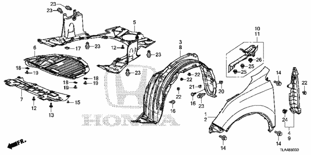 Front Fenders for 2020 Honda CR-V #0