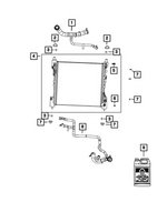 68381316AB - Cooling: Radiator Inlet Hose for Mopar Image