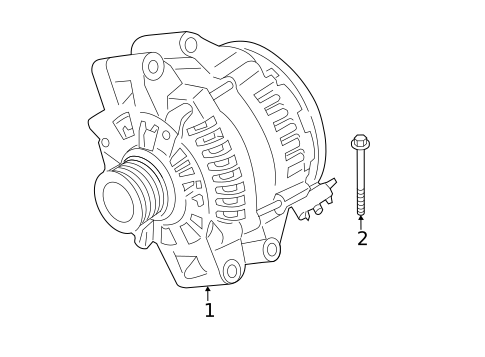 Alternator for 2013 BMW 128i #1