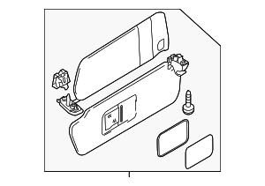 95873155109BD5 - Body: Sun Visor for Porsche Image