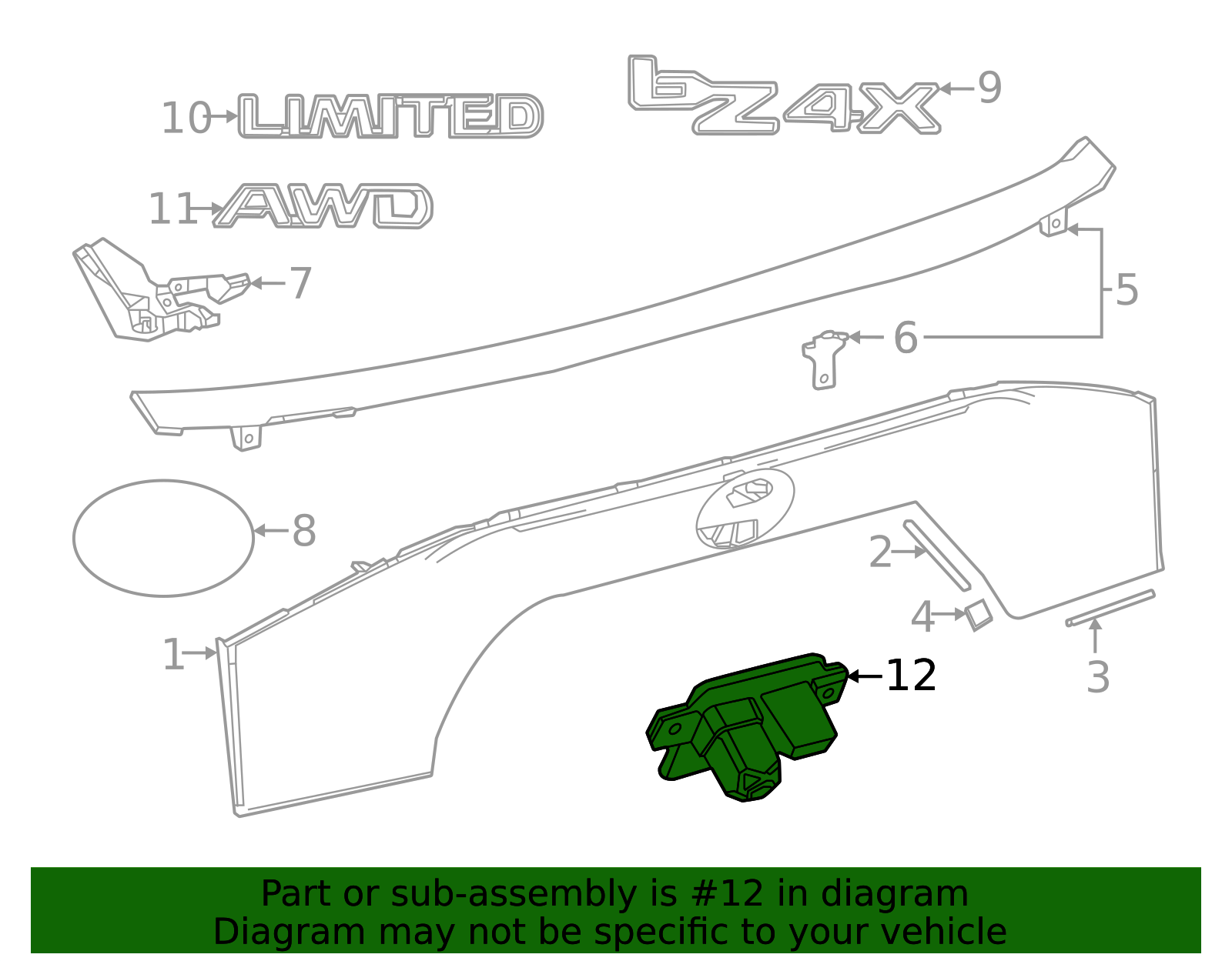 Genuine Official Toyota Camera part# 86790-42470 for 2023-2025