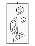 5C6809204A - Body: Body A-Pillar Reinforcement for Volkswagen Image
