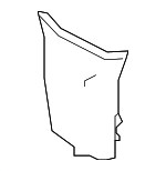 864663 - Body: Absorber for Volkswagen: Eos, Golf R, GTI, Jetta, Tiguan, Tiguan Limited Image