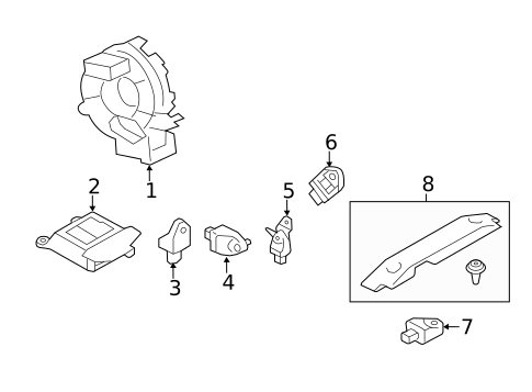 Air Bag Components for 2015 Subaru WRX STI #0