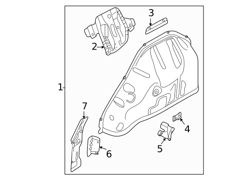 Inner Structure for 2025 Volkswagen Taos #1