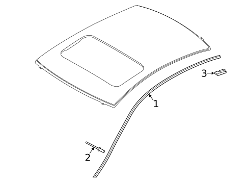 Exterior Trim - Roof for 2021 INFINITI Q60 #0
