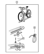82207942 - Mopar Accessories - Component Parts: Bike Carrier Kit for Mopar Image