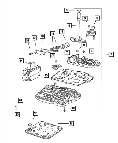 Valve Body for 2005 Jeep Liberty #0