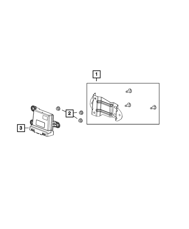 68398856AA - Electrical: Module Bracket for Mopar Image
