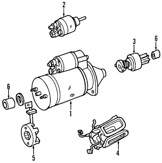 1152221064 - Electrical: Starter Solenoid for Mercedes-Benz Image