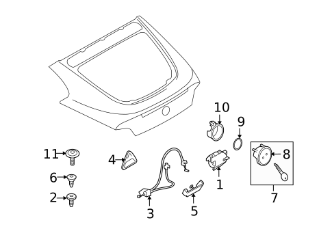 Trunk for 2008 BMW Z4 #0