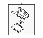 8K0864261DV10 - Body: Insert Panel for Audi: A4, A4 Quattro, A5, A5 Quattro, allroad, Q5, S4, S5, SQ5 Image