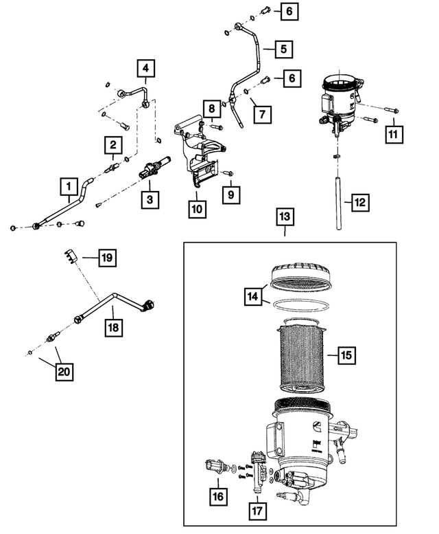 68067098AA - Fuel: Fuel Tube for Mopar Image image
