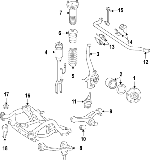 Upper Control Arm for 2007 Mercedes-Benz R 63 AMG&reg; #0