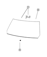 68195027AD - Glass: Windshield for Mopar Image