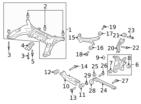 Rear Suspension for 2009 Ford Taurus X #2