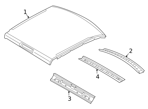 Roof & Components for 2022 Ram 3500 #2