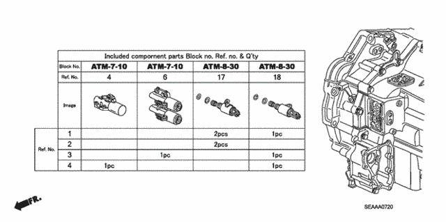 AT Solenoid Valve Set for 2008 Acura TSX #0