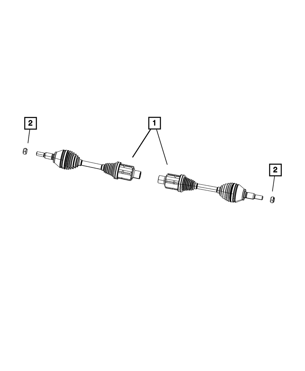 2021-2025 Ram 1500 Axle Half Shaft, Right 68679812AA | Mopar