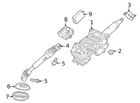 Steering Column Assembly for 2024 Chevrolet Traverse Limited #0