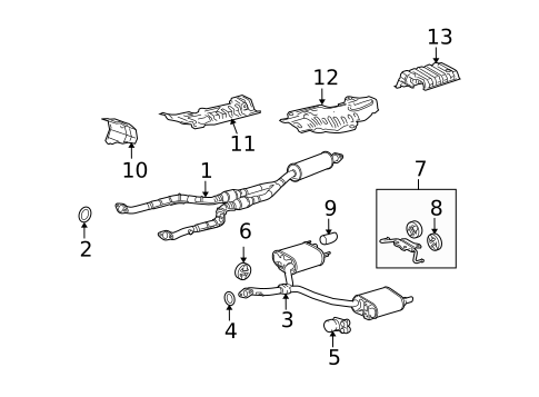 Exhaust Components for 2011 Lexus GS460 #0