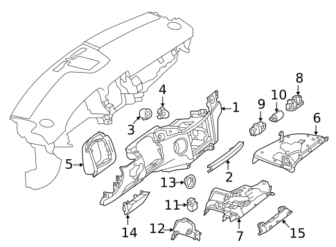 Instrument Panel for 2012 Mercedes-Benz Sprinter 3500 #1