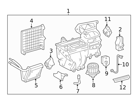 Blower Motor & Fan for 2005 Toyota Corolla #0