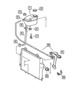 5098007AA - Cooling: Coolant Bottle Grommet for Mopar Image