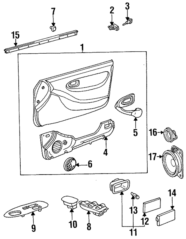 676202L130C1 - : Door Trim Panel for Toyota Image