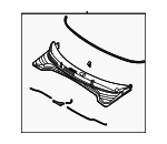 86150K0000 - Body: Cowl Grille for Kia: Soul Image