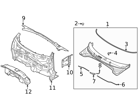 Cowl for 2023 Kia Soul #0