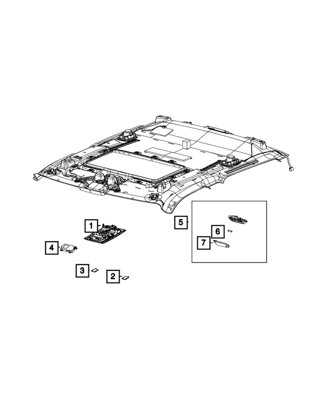 68102487AA - Electrical: Courtesy Lamp Lens, Left for Mopar Image