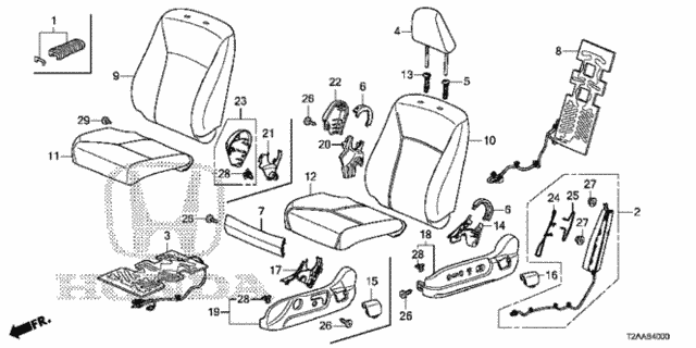 Front Seat (L.) (TS Tech) for 2017 Honda Accord #0