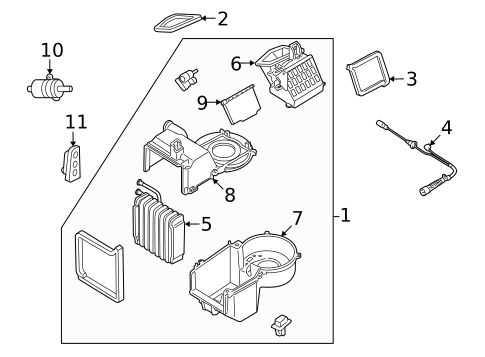 HVAC Case for 2007 Mercury Mariner #0