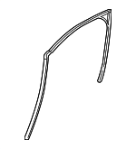 T4K9600 - : Glass Run for Jaguar: I-Pace Image