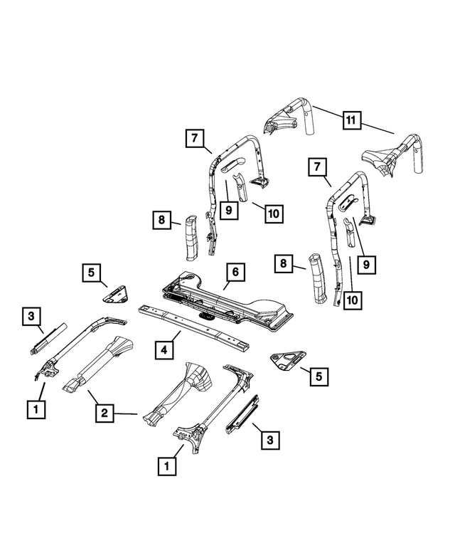 « 55395589AE – Body Sheet Metal Except Doors : Sport Barre pour Mopar Image »