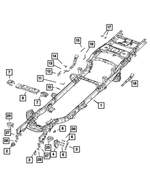 68371536AA - Frame, Bumper and Fascia: Chassis Frame Assembly for Ram: 2500 Image