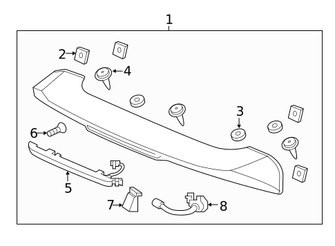 Spoiler for 2022 Honda Pilot #0